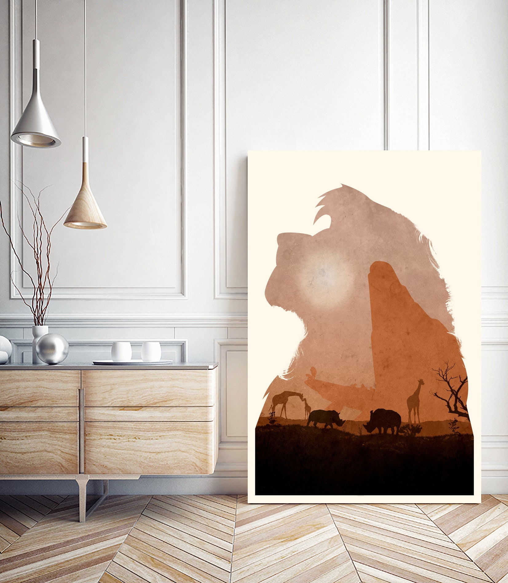 The Lion King (Textless Edition) by Ryan Ripley on GIANT ART - orange digital drawing