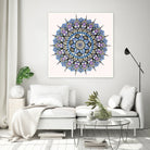 Mandala 03 by Ranka Stevic on GIANT ART - blue mixed media