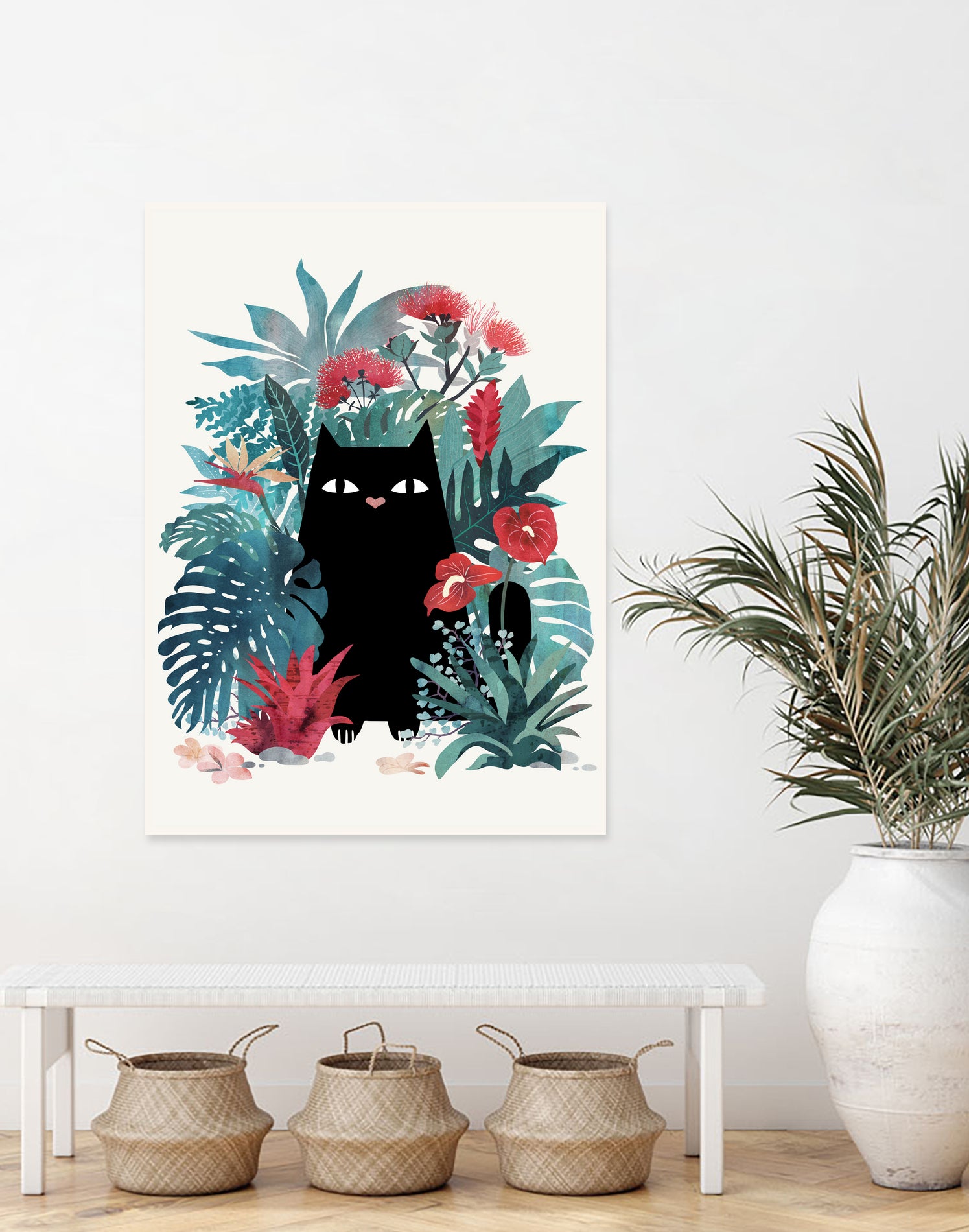 Popoki by Michelle Bothe on GIANT ART - green digital painting