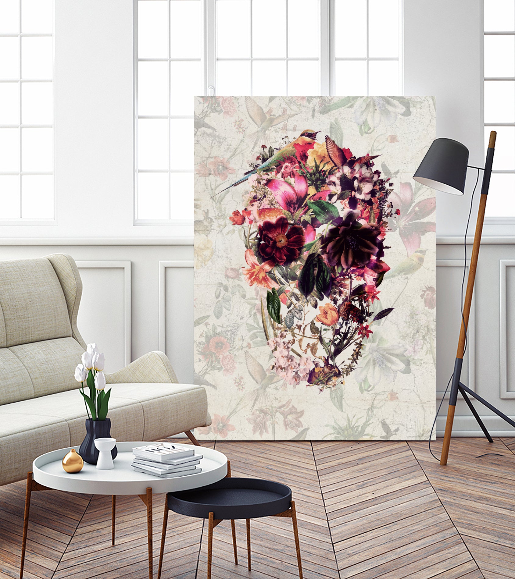 New Skull Light by Ali Gulec on GIANT ART - white photo illustration