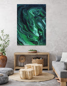 Nebula by Anna Farath on GIANT ART - green mixed media