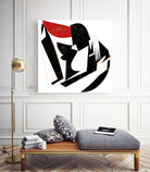 The Kiss II in Black and Red by Gregory Baldwin on GIANT ART - black digital painting