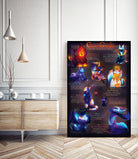 Cat Gods by Rachel J Corey on GIANT ART - brown digital drawing