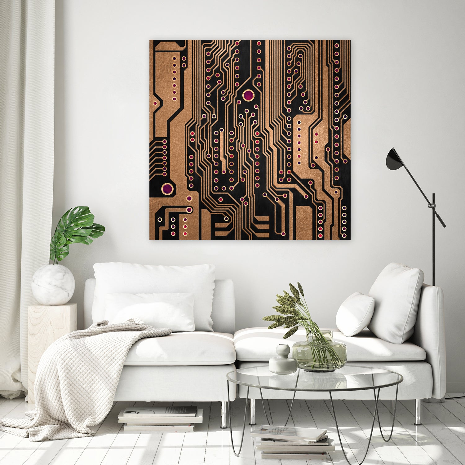 PCB / Version 3 by Elisabeth Fredriksson on GIANT ART - yellow digital painting