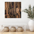 PCB / Version 3 by Elisabeth Fredriksson on GIANT ART - yellow digital painting