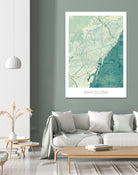 Barcelona Map Blue by Hubert Roguski on GIANT ART - blue digital painting