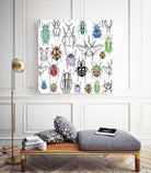 Colorful bugs by Maria Bakueva on GIANT ART - white mixed media