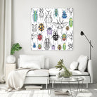 Colorful bugs by Maria Bakueva on GIANT ART - white mixed media