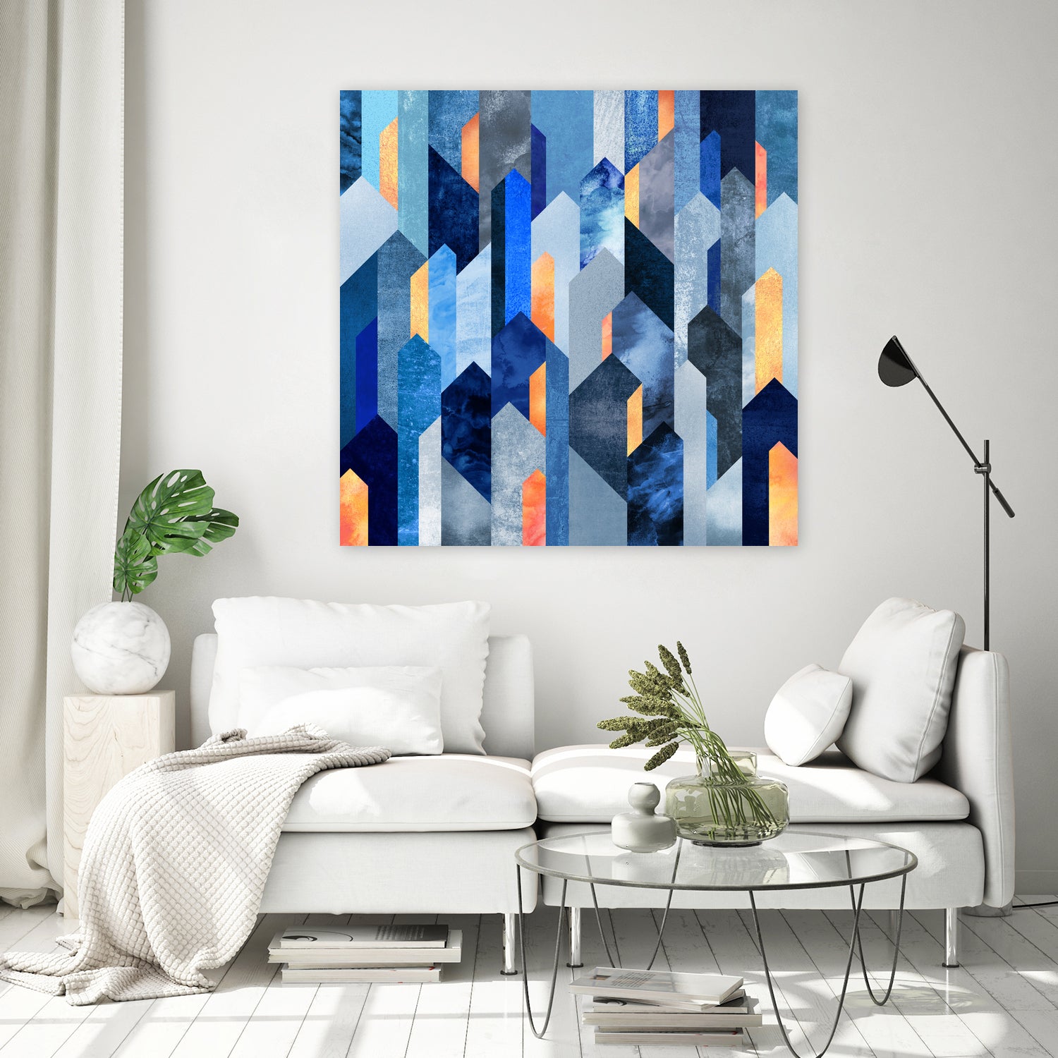 Kyanite & Salt Stone by Elisabeth Fredriksson on GIANT ART - blue mixed media