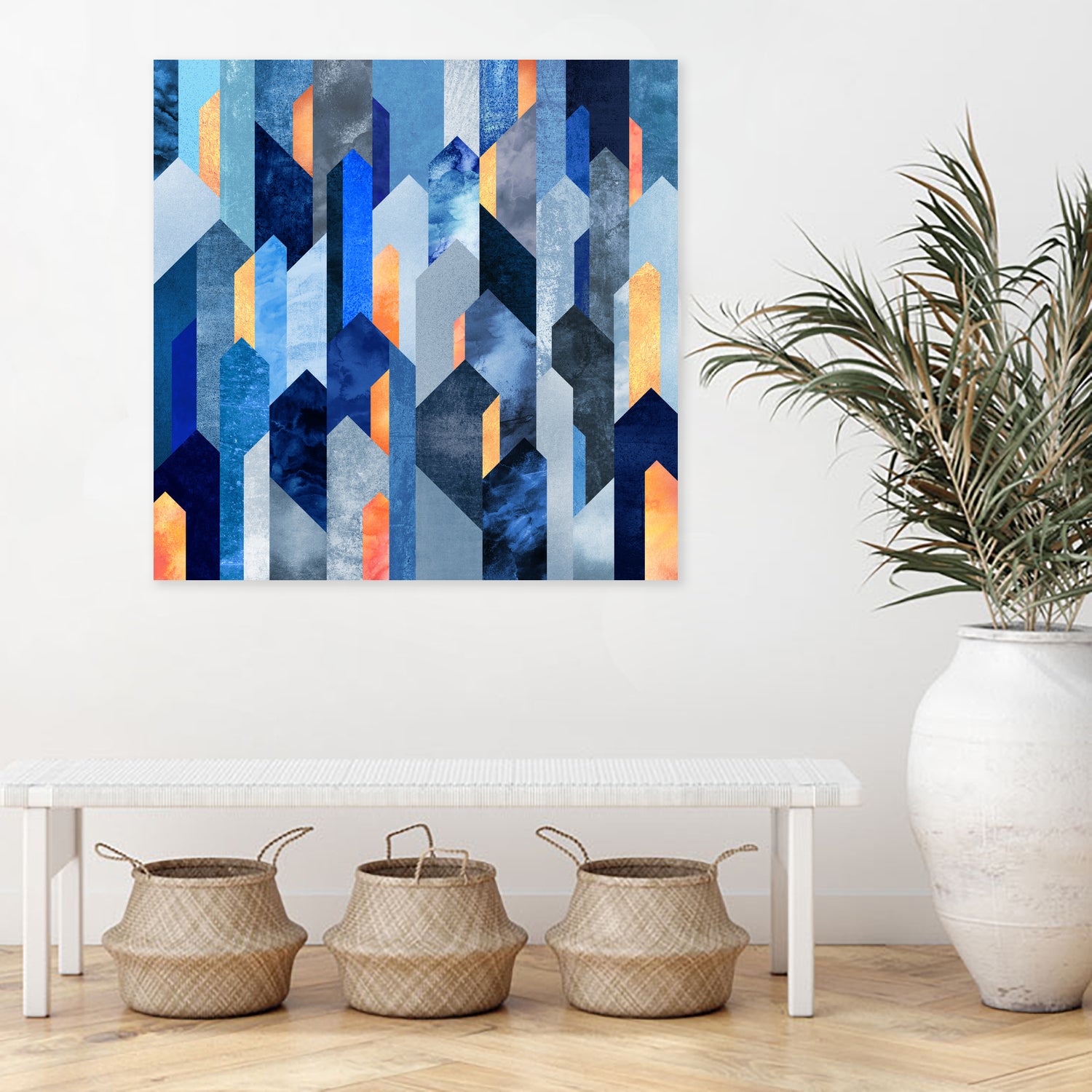 Kyanite & Salt Stone by Elisabeth Fredriksson on GIANT ART - blue mixed media