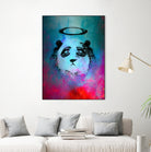 Halo Panda by Nikhil Shinde on GIANT ART - blue digital painting