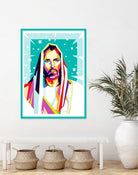 Jesus Christ in WPAP art by Riweldo Sayuna on GIANT ART - blue character design