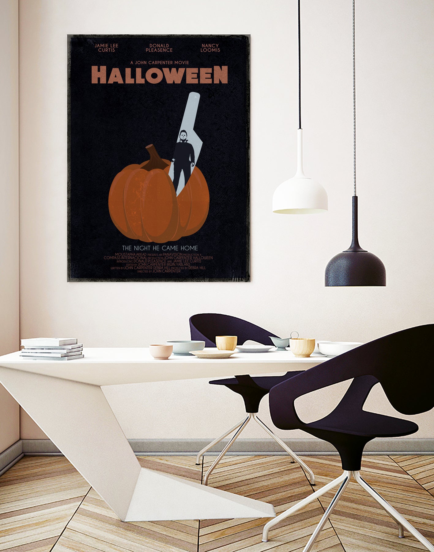 Halloween Movie Poster by Aline Ferreira on GIANT ART - black vector illustration
