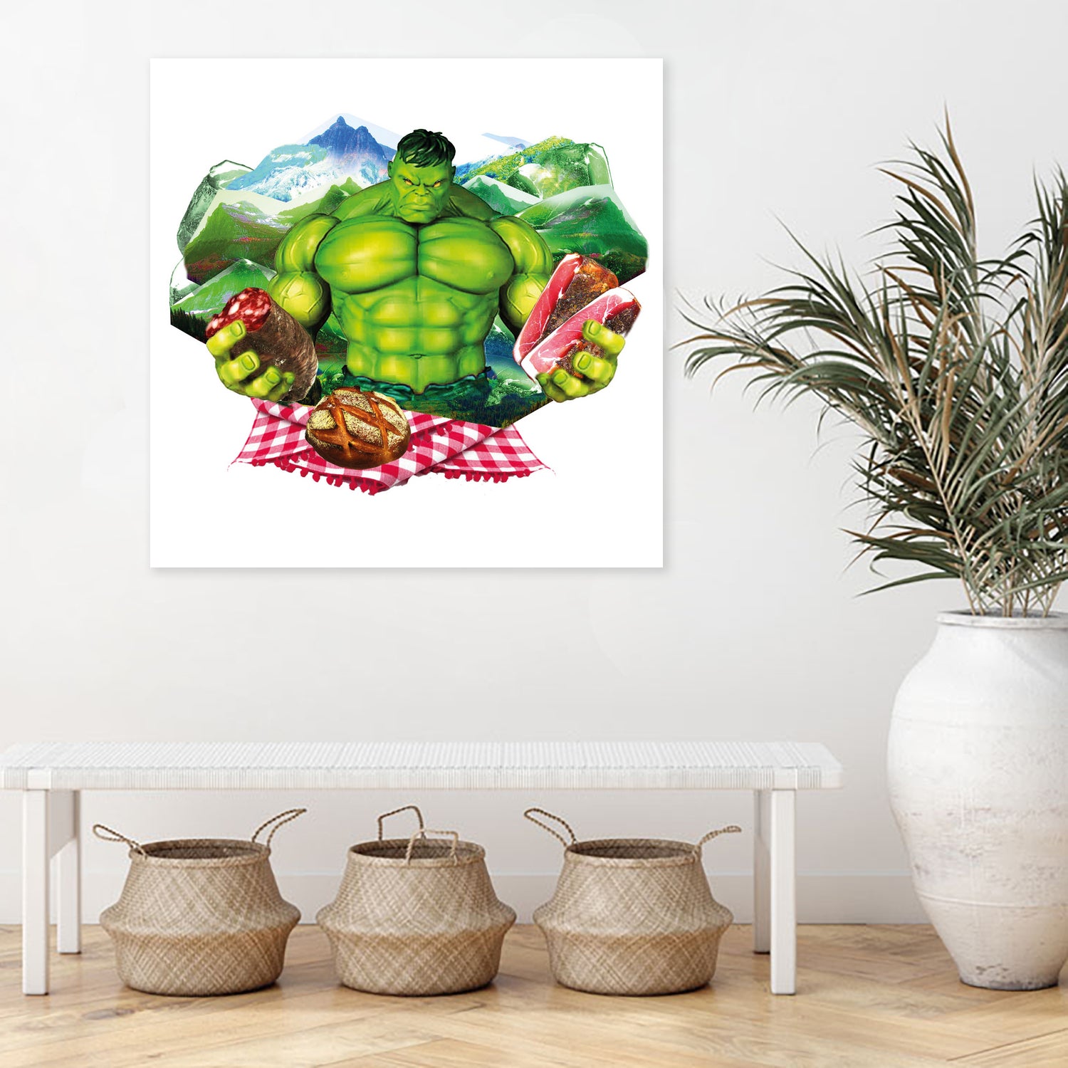 Hulk by Julie Baldassi on GIANT ART - green photo illustration