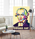 Immanuel Kant in Pop Art Portrait by Ahmad Taufiq on GIANT ART - white digital drawing