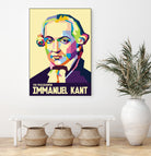 Immanuel Kant in Pop Art Portrait by Ahmad Taufiq on GIANT ART - white digital drawing
