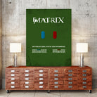 Matrix - minimal movie poster by HDMI 2K on GIANT ART - green typography