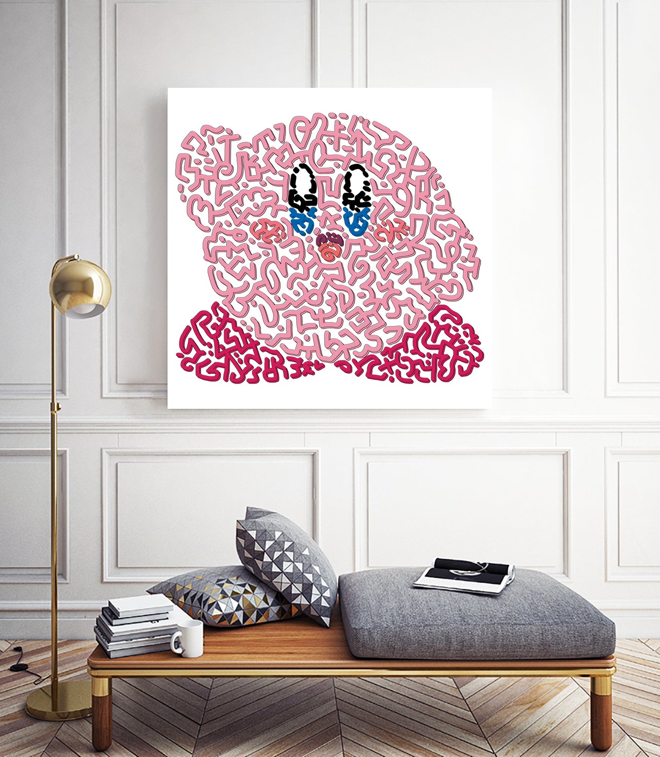Kirby by Caroline BESSIERES on GIANT ART - pink game design