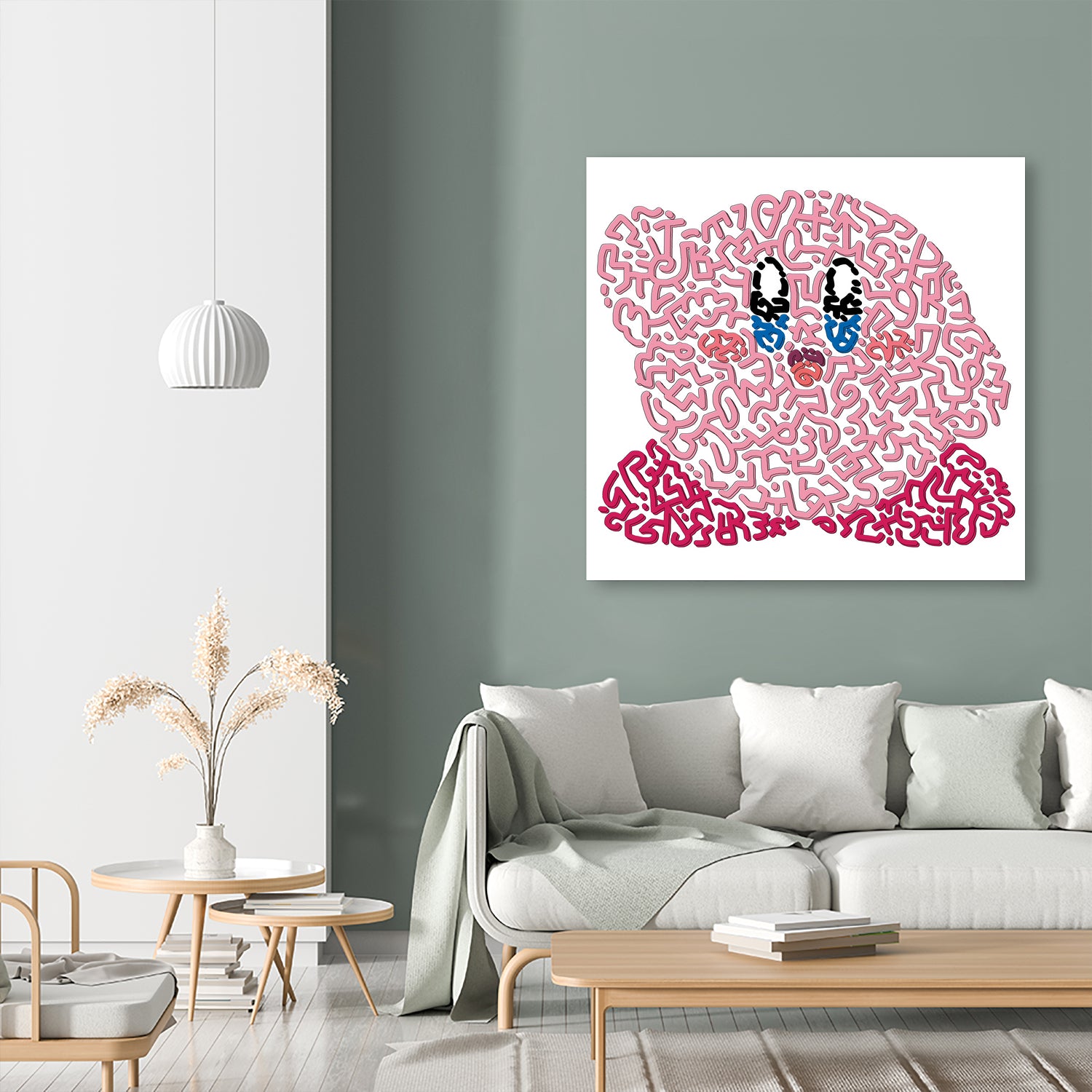 Kirby by Caroline BESSIERES on GIANT ART - pink game design