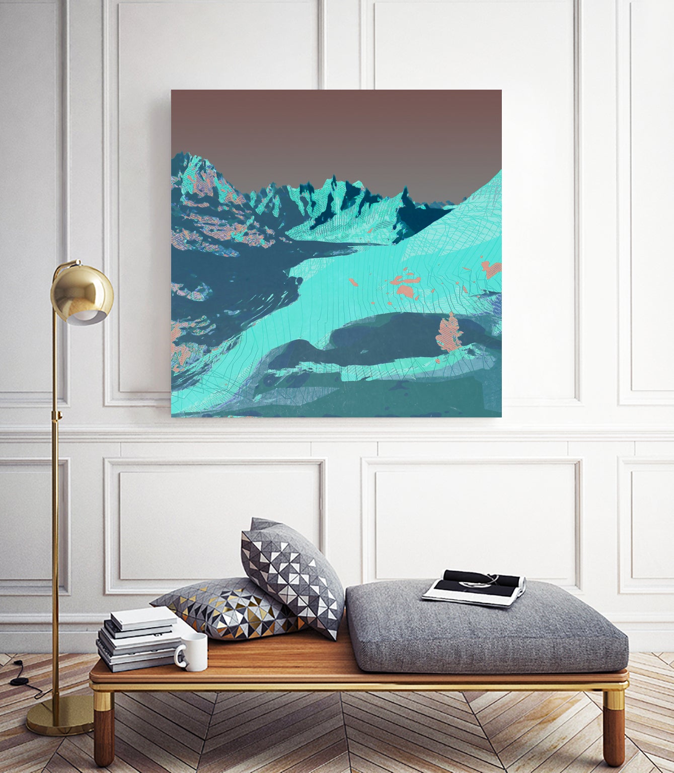 River by Jamison Gish on GIANT ART - blue digital painting