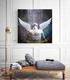 dark rain angel by Vin Zzep on GIANT ART - white photo illustration