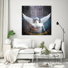 dark rain angel by Vin Zzep on GIANT ART - white photo illustration