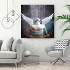 dark rain angel by Vin Zzep on GIANT ART - white photo illustration