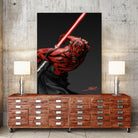 Darth Maul by Eber Riera on GIANT ART - red digital painting