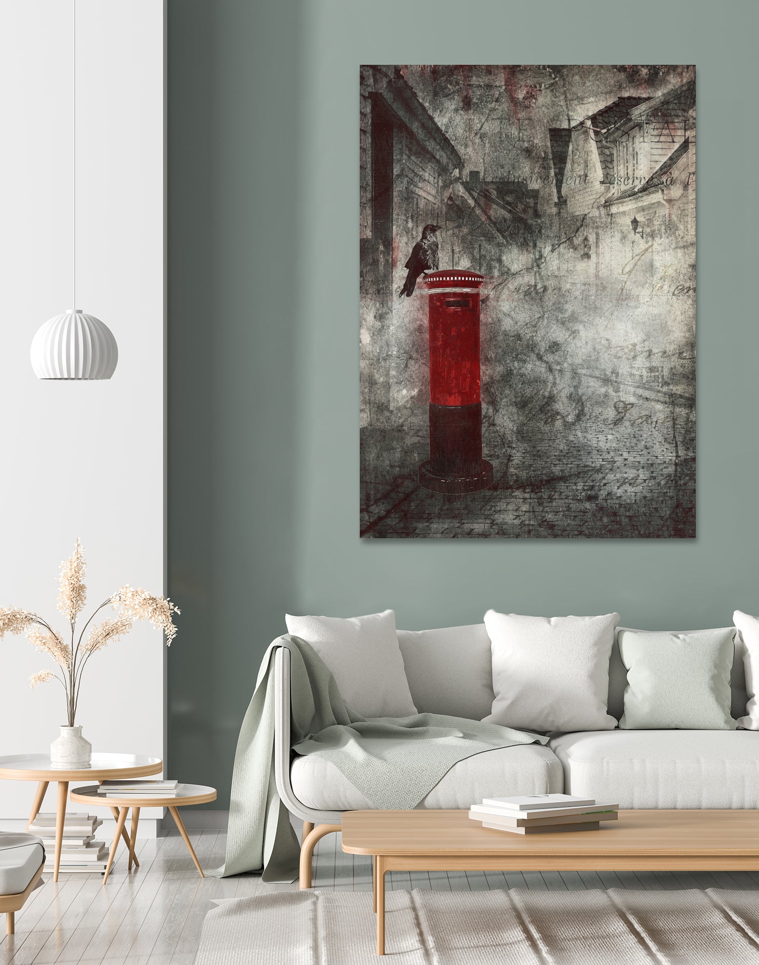 Red Letter Box by Alina Sliwinska on GIANT ART - red mixed media