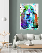 Basset Hound by Daniel Janda on GIANT ART - black digital painting