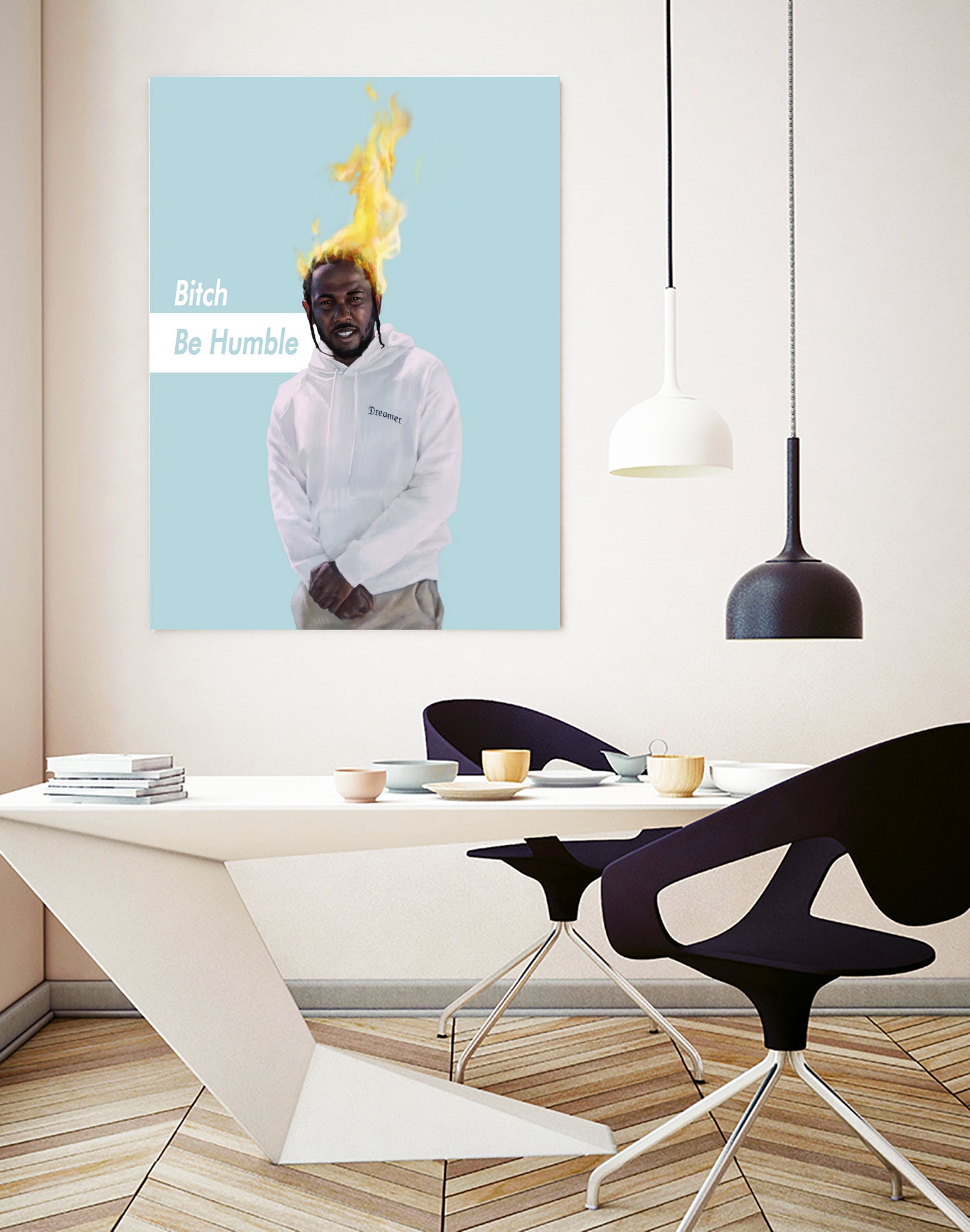 Be Humble by Luis Felipe Ramos Cardoso on GIANT ART - blue digital painting