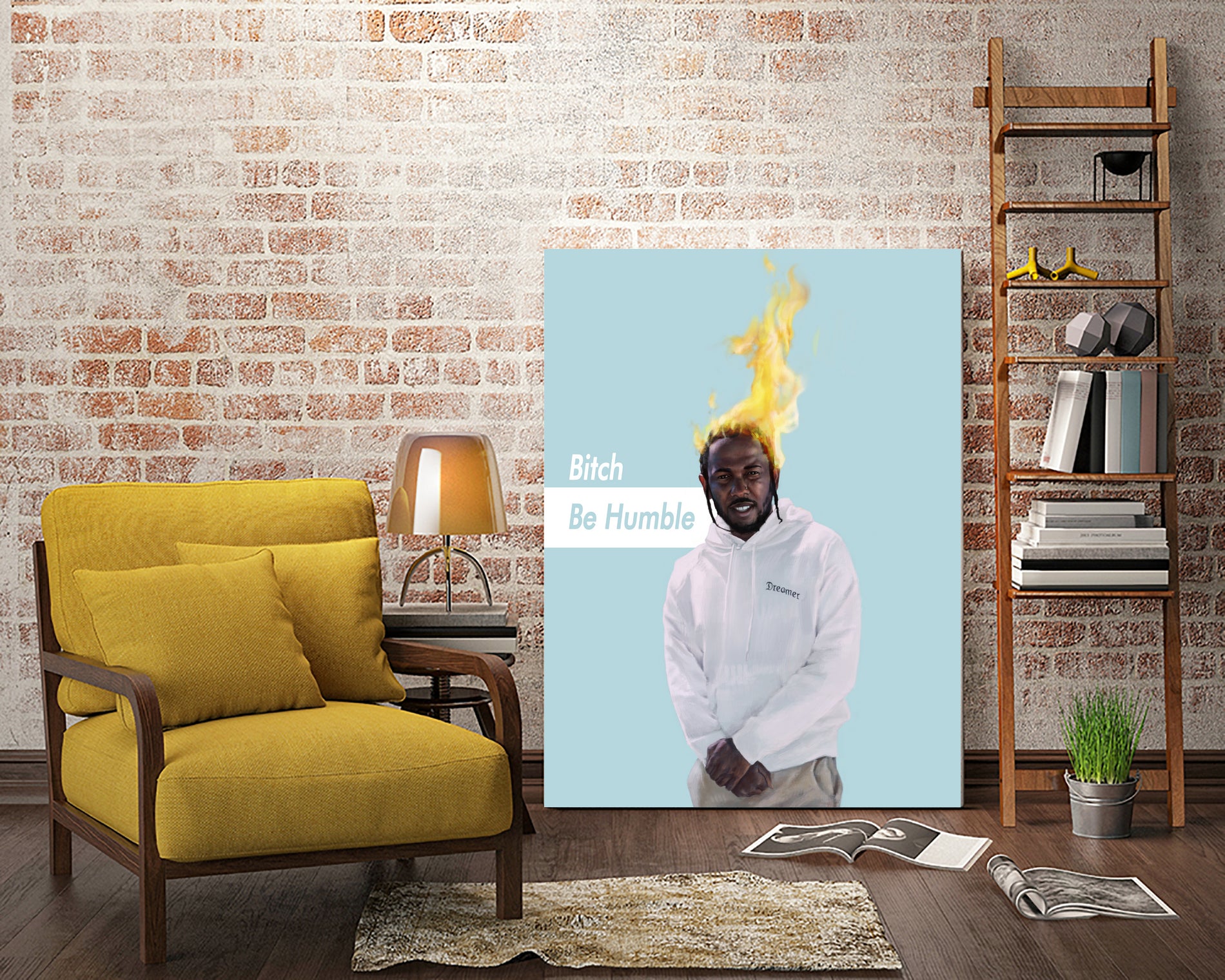 Be Humble by Luis Felipe Ramos Cardoso on GIANT ART - blue digital painting