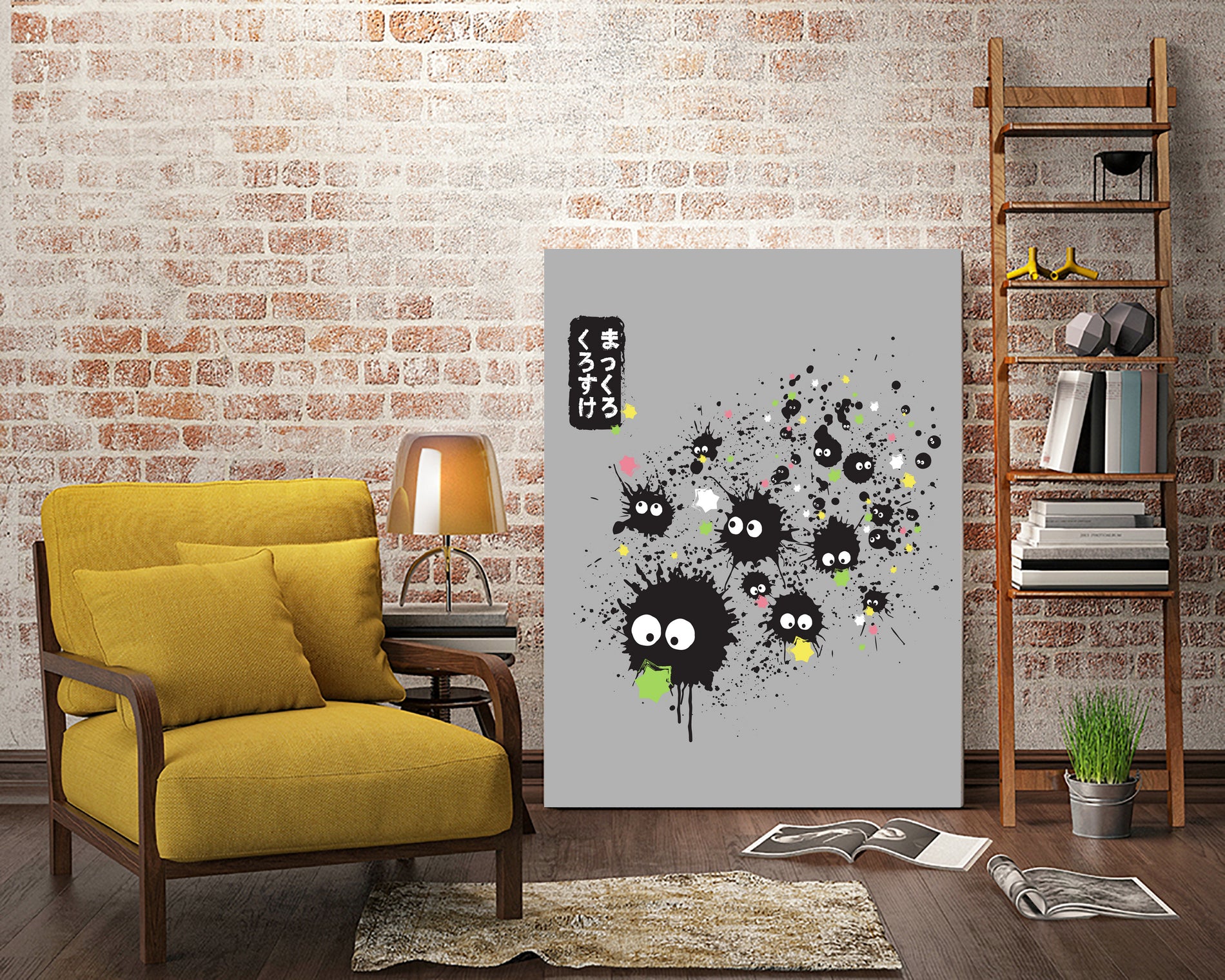 Makkuro Kurosuke ink by Antonio Camarena on GIANT ART - gray digital painting