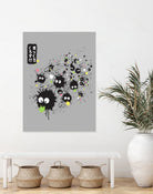 Makkuro Kurosuke ink by Antonio Camarena on GIANT ART - gray digital painting