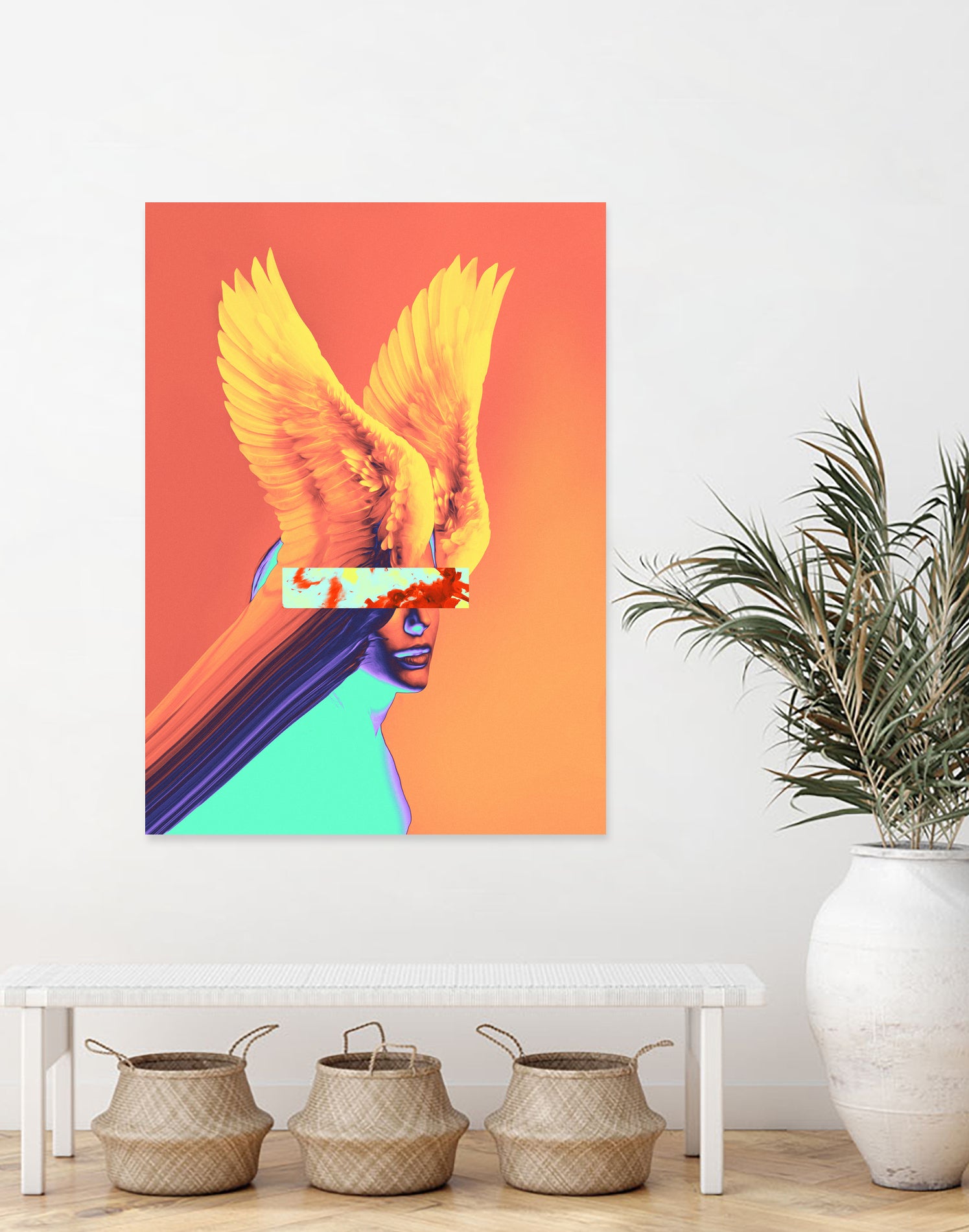 Chogo by Dorian Legret on GIANT ART - orange photo manipulation