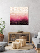 Pink Ombre Triangles by Elisabeth Fredriksson on GIANT ART - pink digital painting