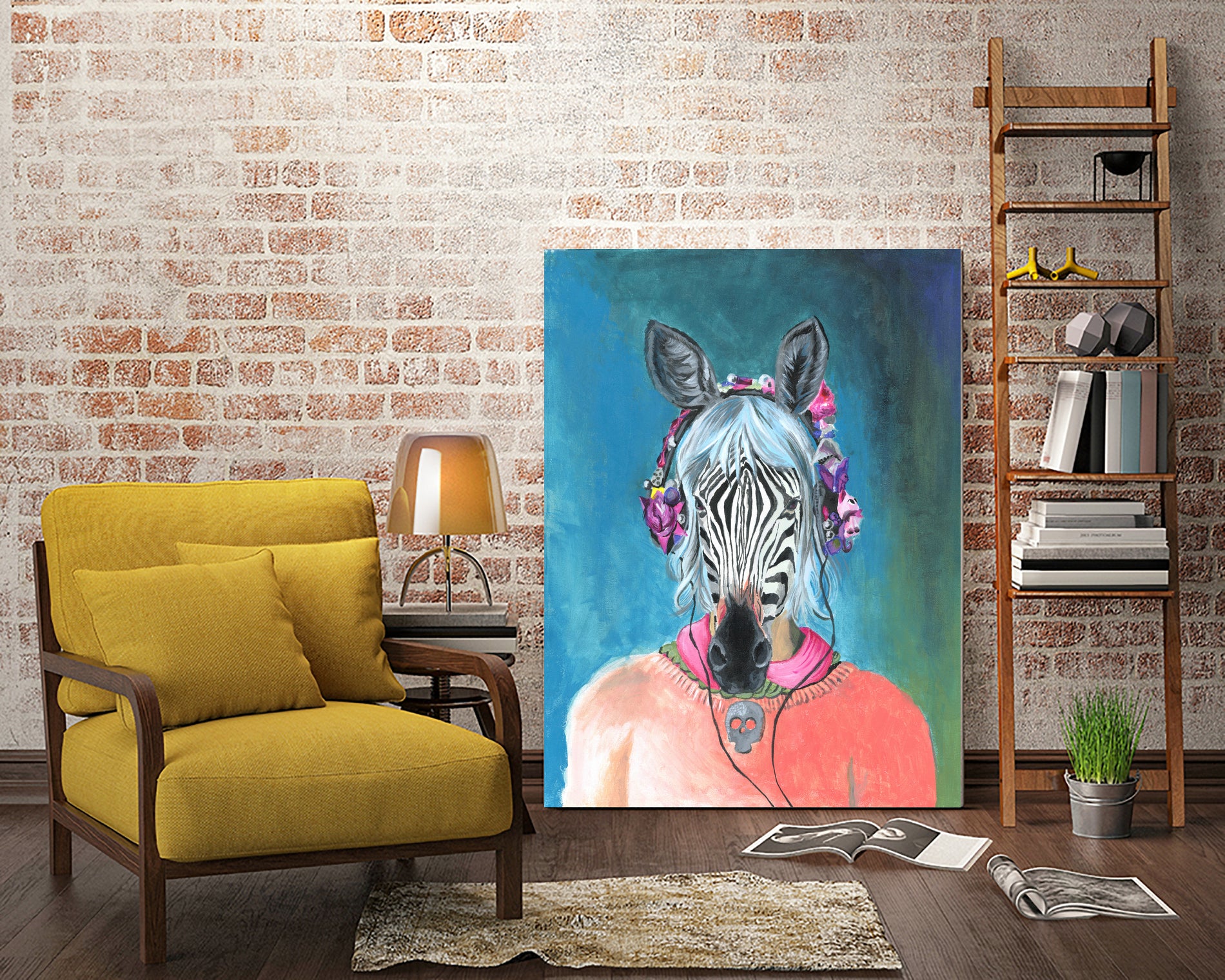 I Can't Hear You by Heather Perry on GIANT ART - blue mixed media