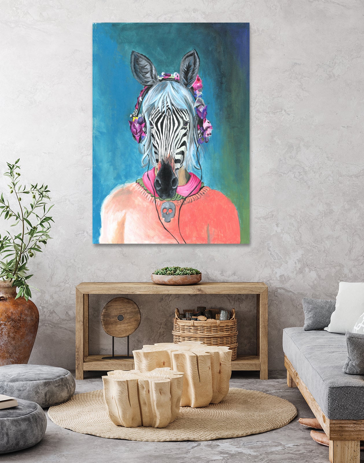 I Can't Hear You by Heather Perry on GIANT ART - blue mixed media