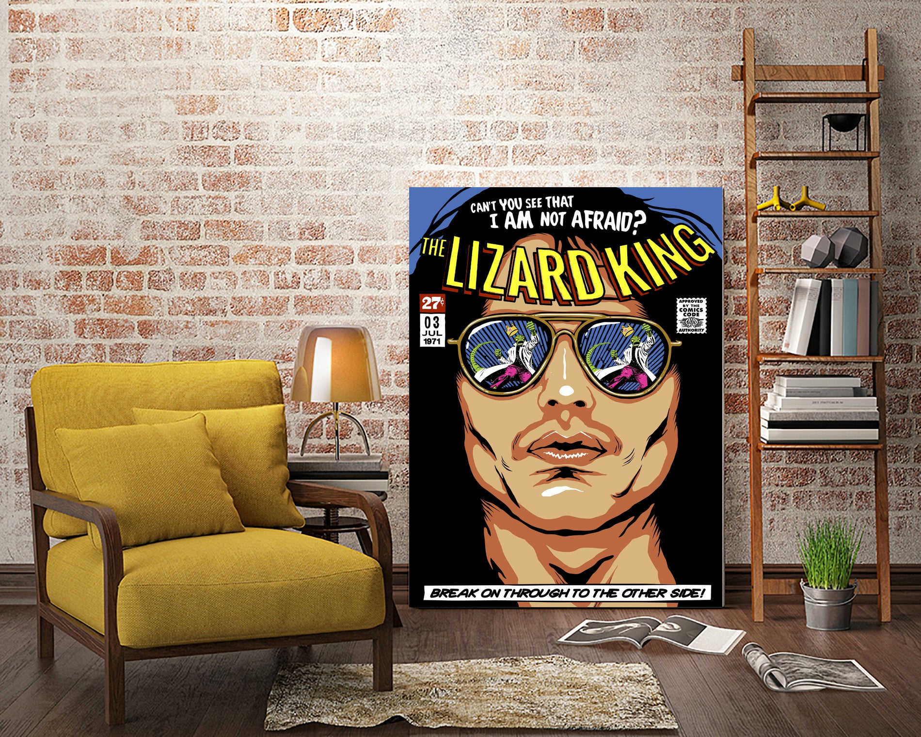 The Lizard King by Bily Mariano da Luz on GIANT ART - black digital drawing