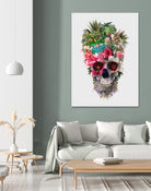 Summer Skull IV by RIZA PEKER on GIANT ART - orange digital painting