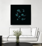 Jellyfish Ballet by ursulla Pinon on GIANT ART - black digital drawing