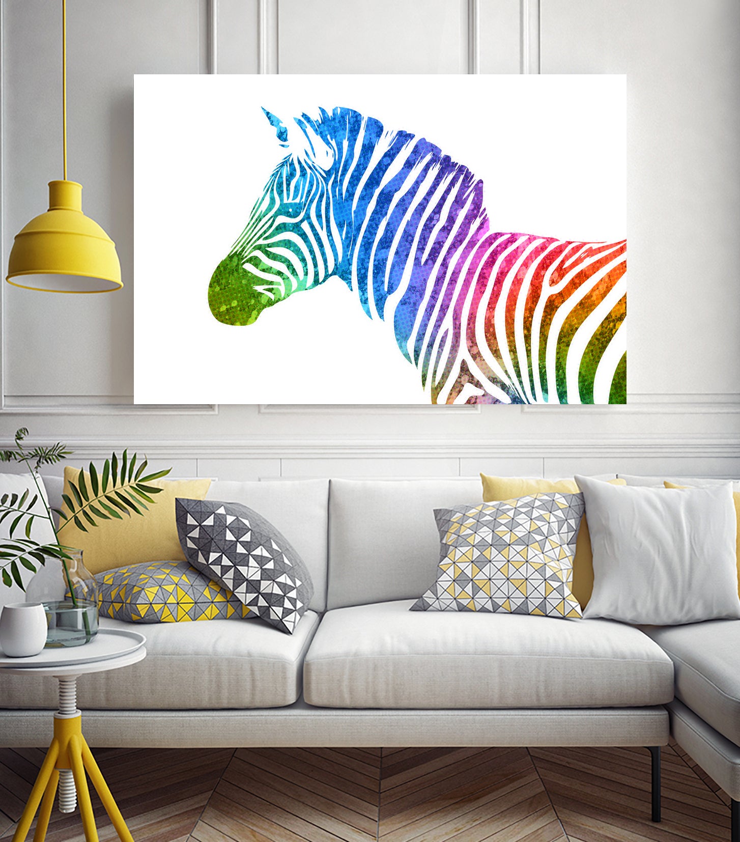 Zebra | Rainbow Series | Pop Art by William Cuccio on GIANT ART - white digital painting