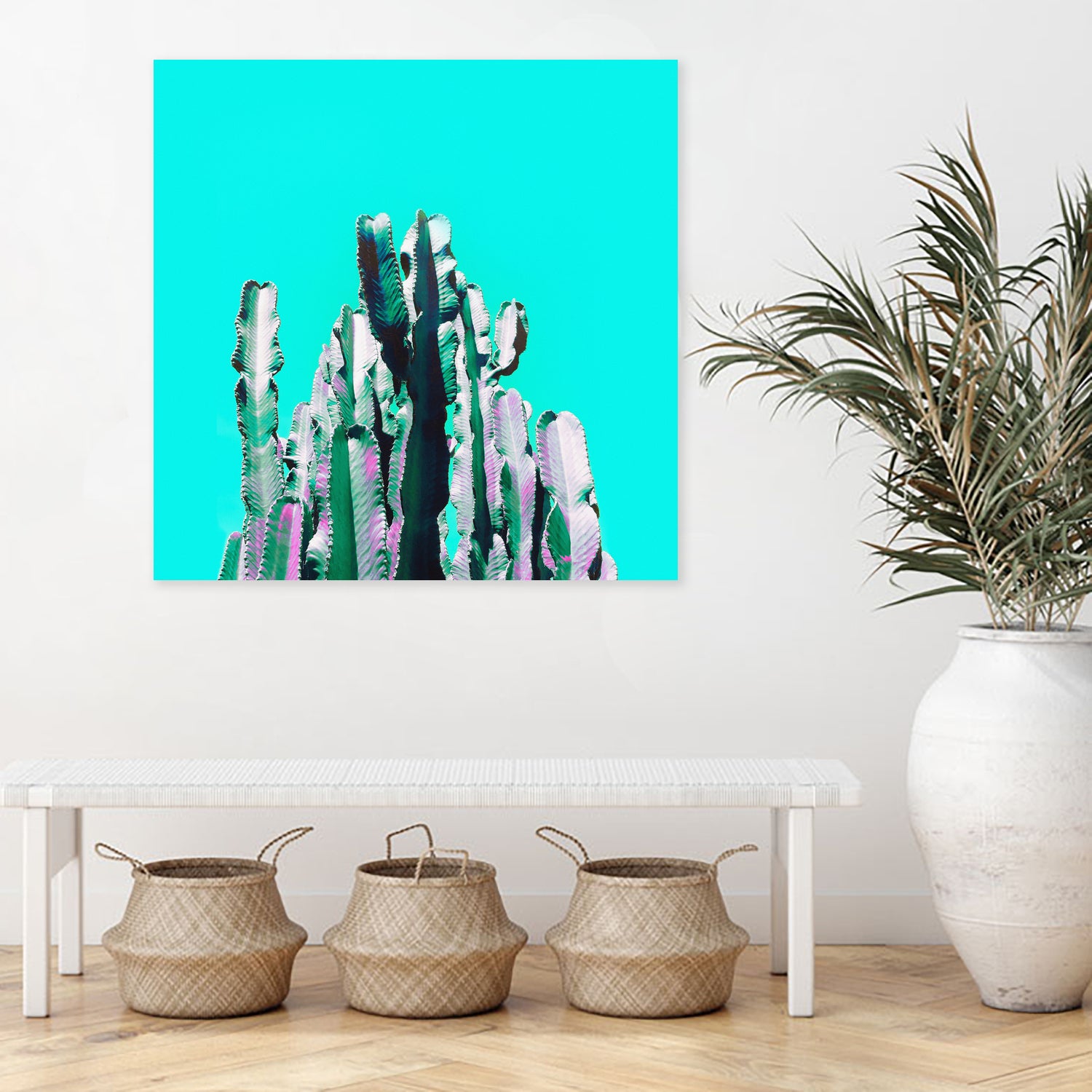 Majestic Cactus by Dominique Van Roey on GIANT ART - blue photo manipulation