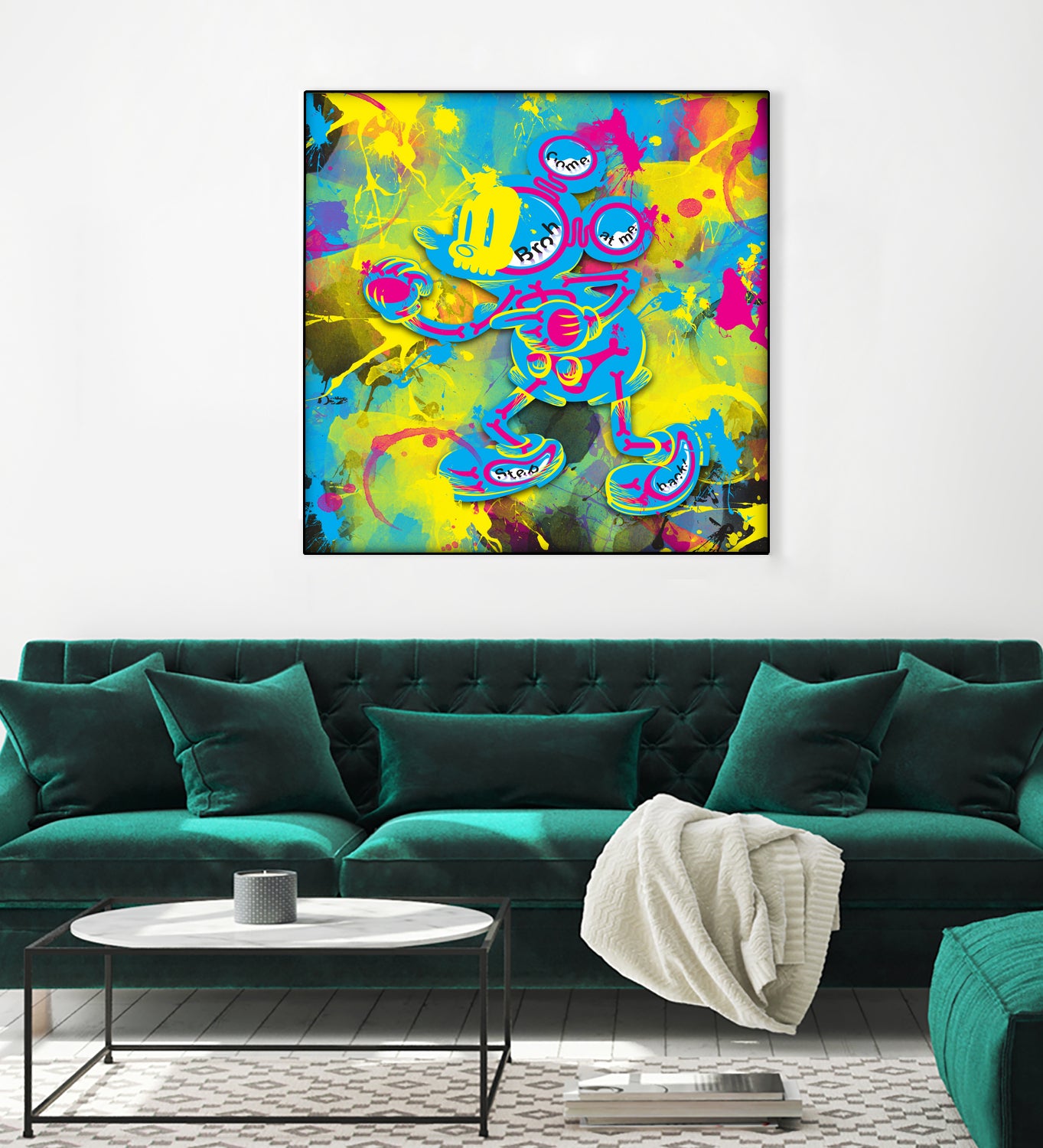 Dipopai - Bring the fight - Yellow by Neo Dhlamini on GIANT ART - yellow digital painting