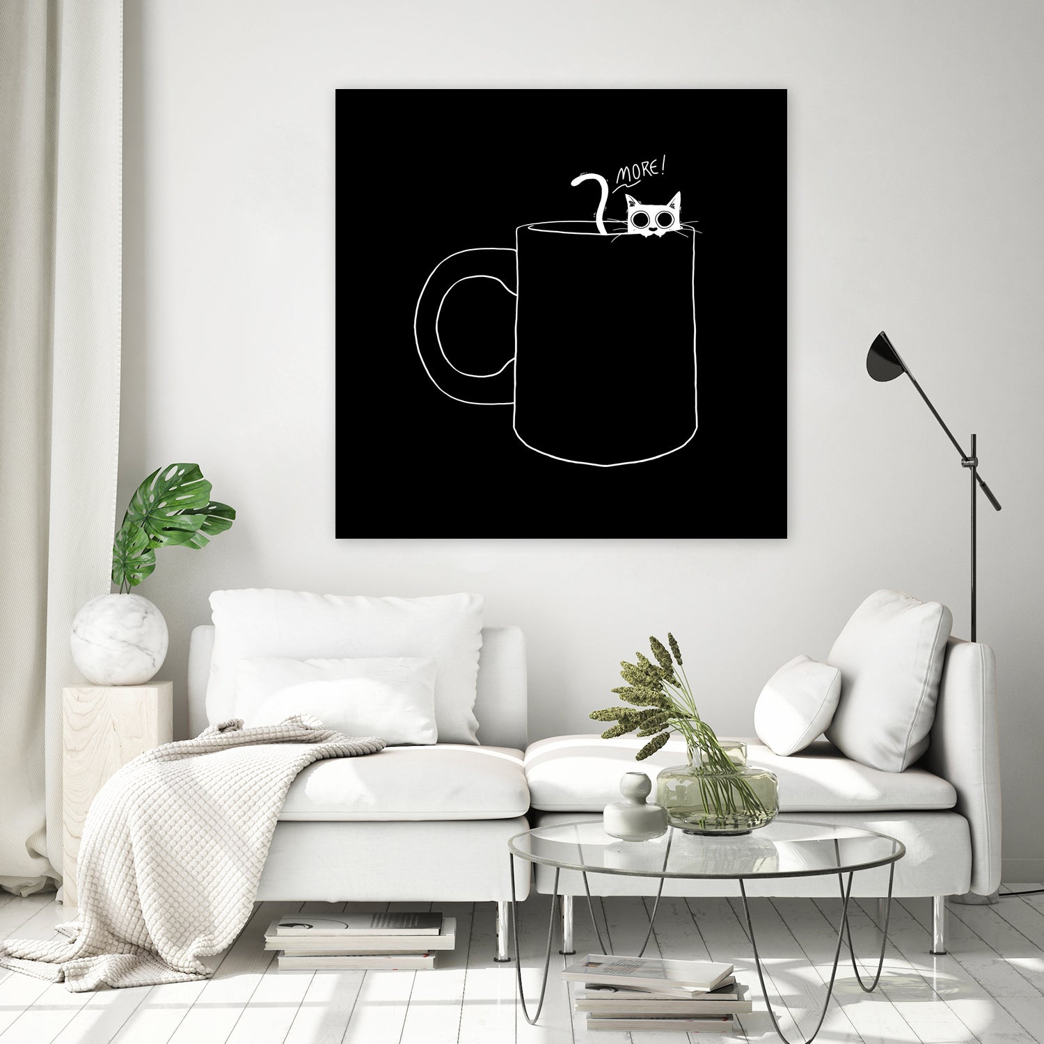 I Need Coffee by Tobias Fonseca on GIANT ART - black digital drawing