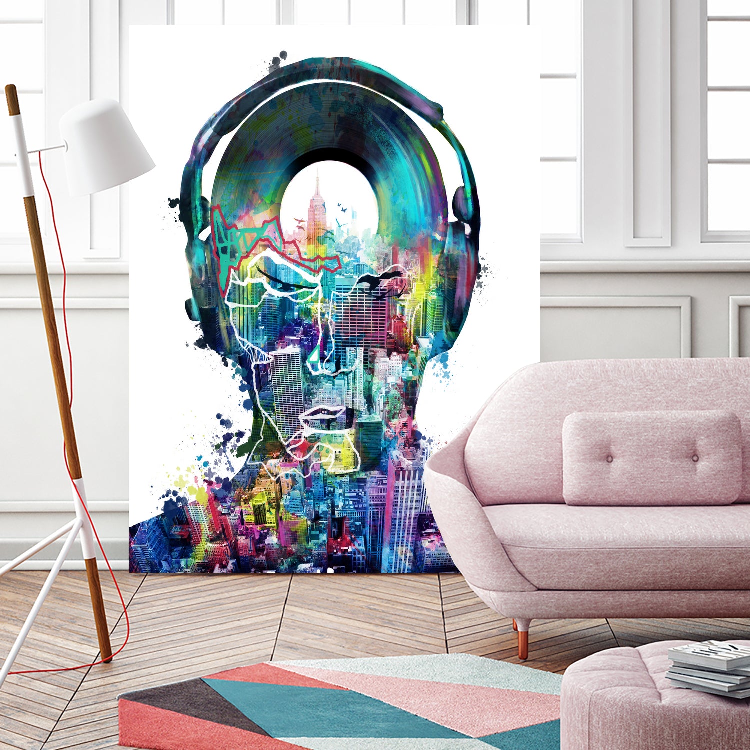 new york city sound colorful by Bekim Mehovic on GIANT ART - white digital painting