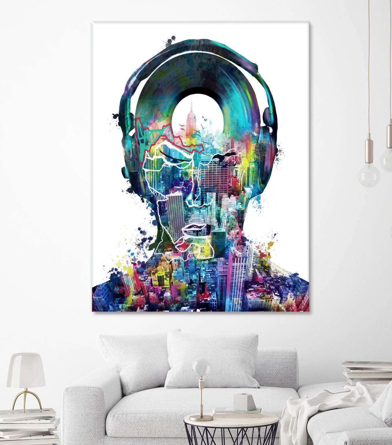 new york city sound colorful by Bekim Mehovic on GIANT ART - white digital painting