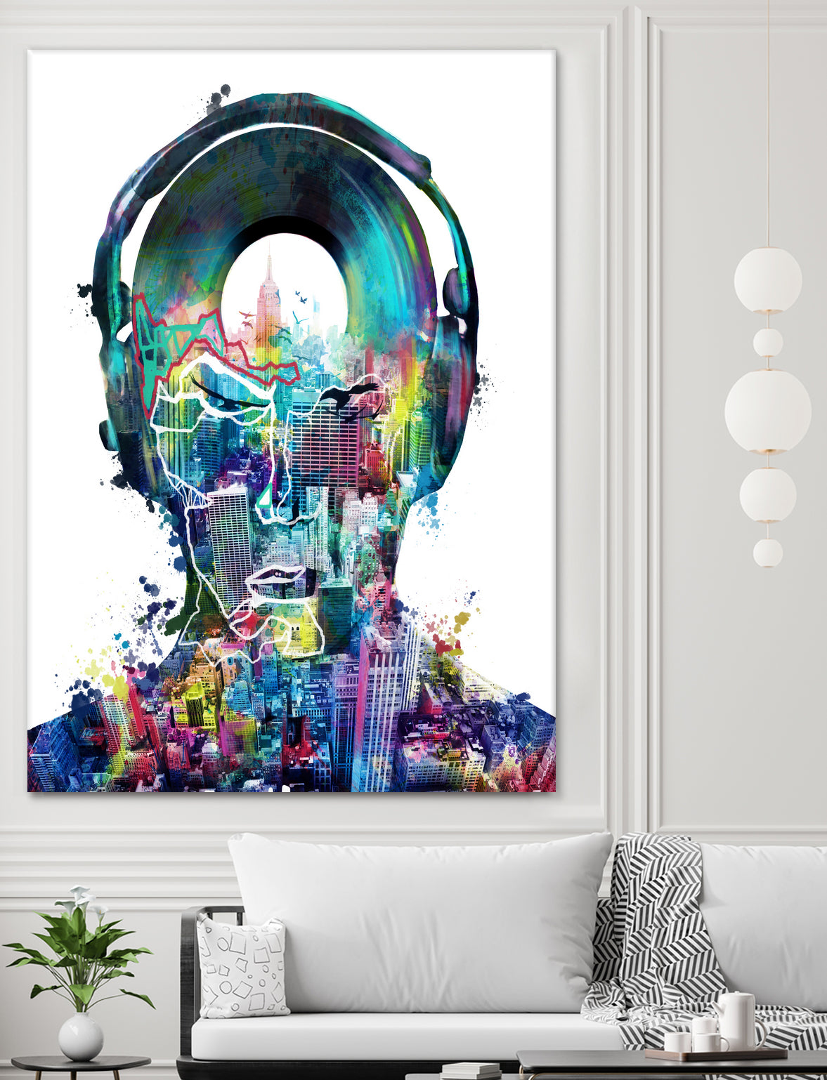 new york city sound colorful by Bekim Mehovic on GIANT ART - white digital painting
