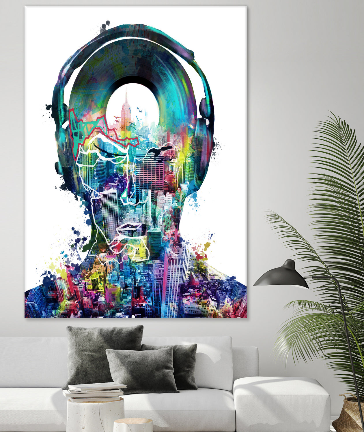 new york city sound colorful by Bekim Mehovic on GIANT ART - white digital painting