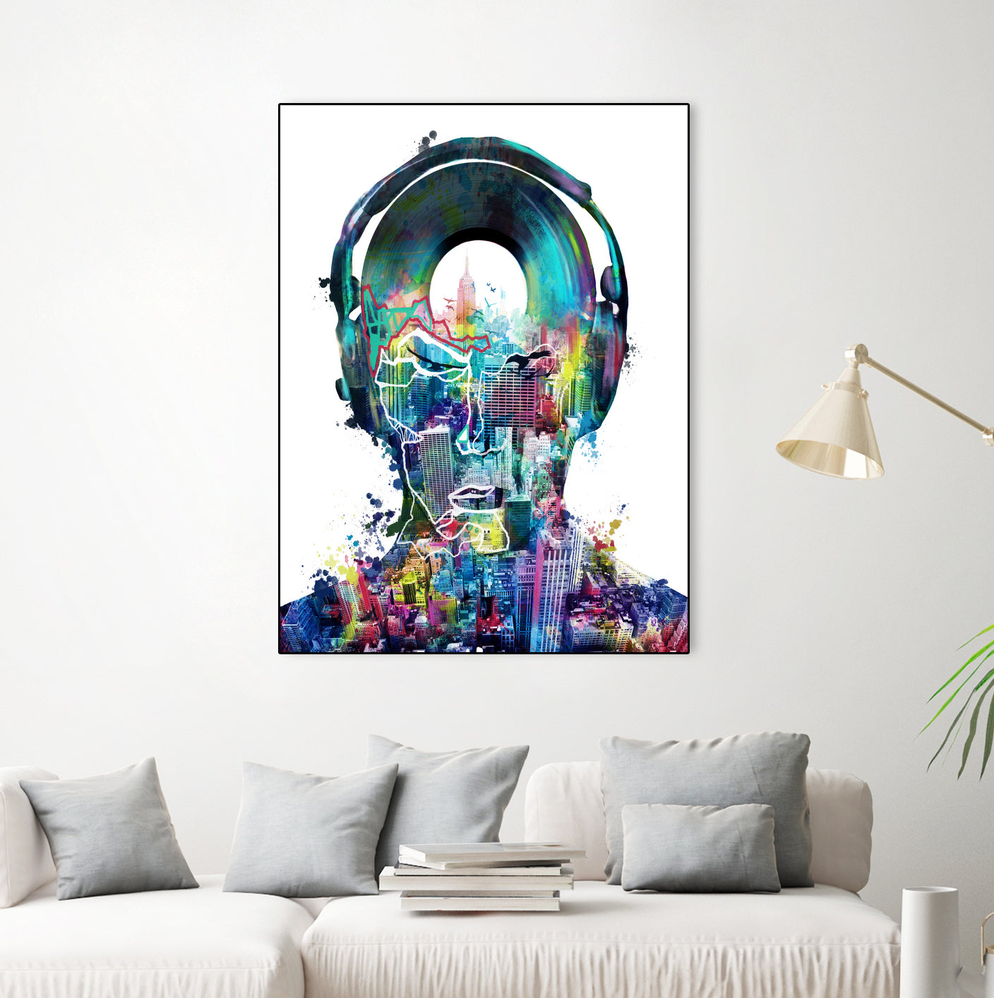 new york city sound colorful by Bekim Mehovic on GIANT ART - white digital painting